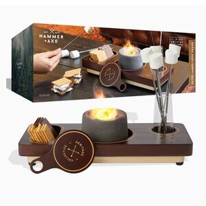 Hammer + Axe Retro Campfire S'mores Maker Kit Board